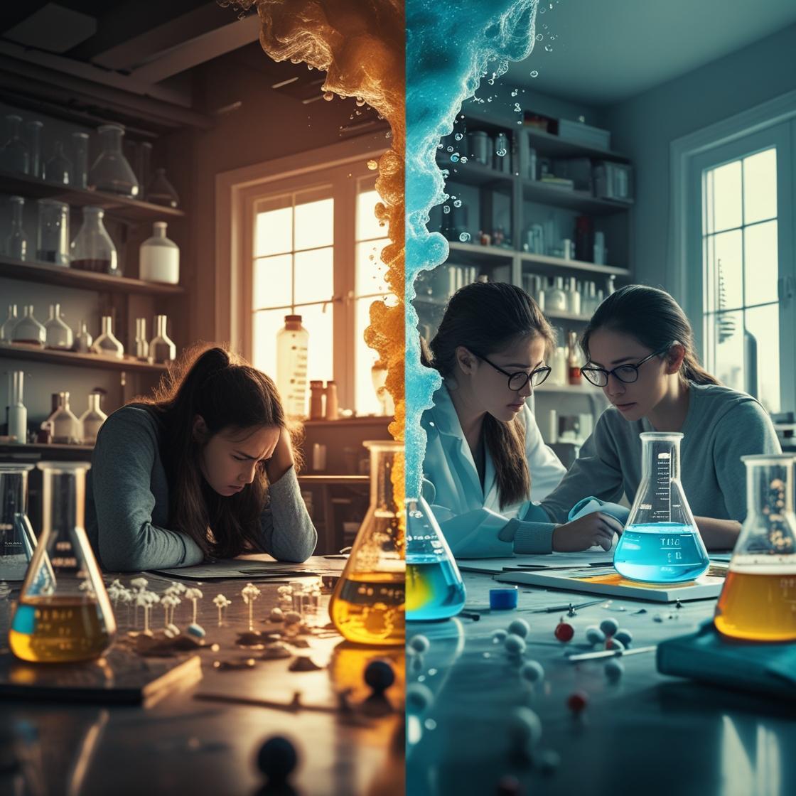 A student receiving one-on-one chemistry tuition at home with books and a periodic table in view; text overlay says, “Who Should Join a Chemistry Home Tutor? – Ideal for Class 9–12, JEE, NEET, CUET, and CSIR-NET aspirants needing personal guidance